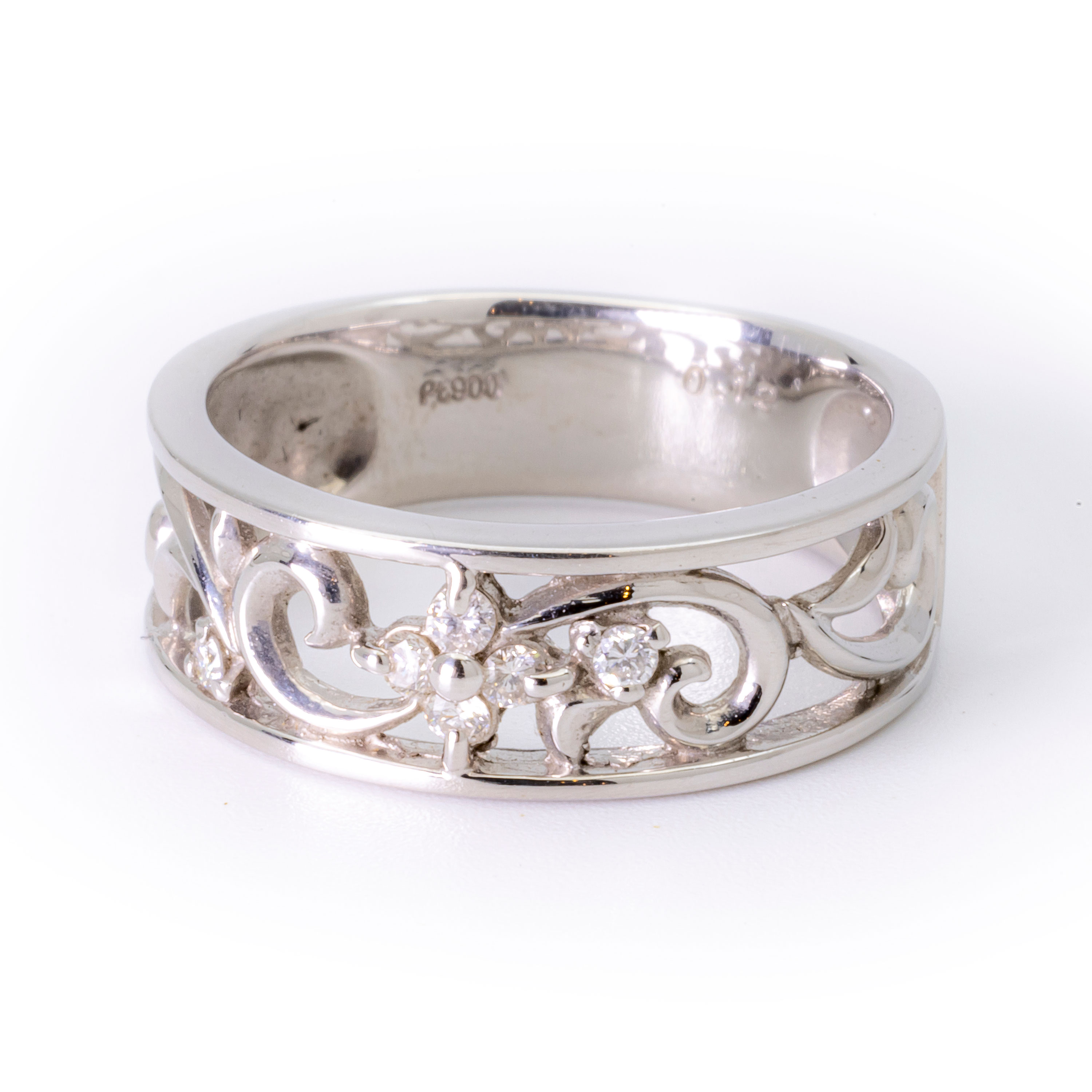 ダイヤモンド Pt900 ファッションリング 指輪 Ring