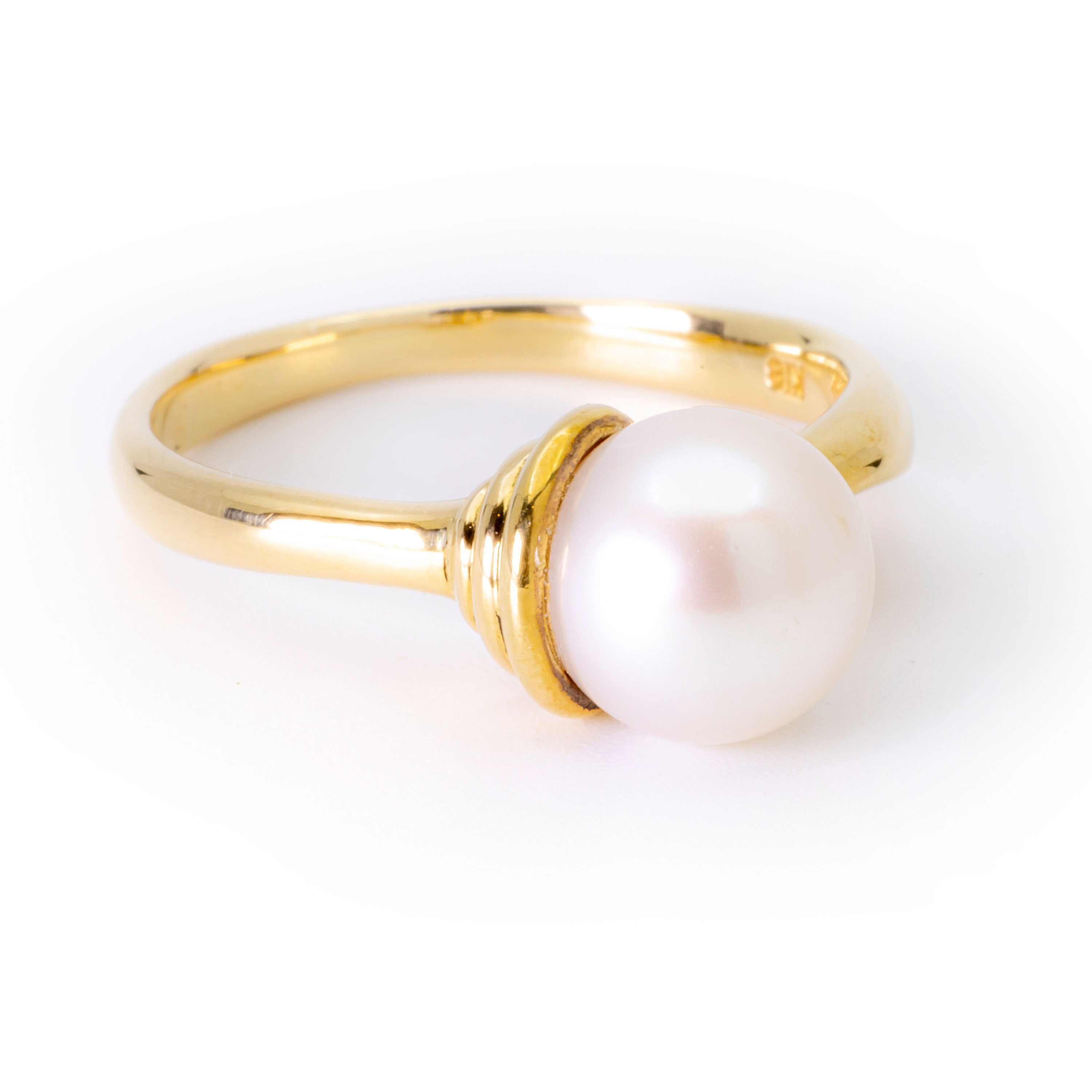 パール 真珠 K18 ファッションリング 指輪 Ring