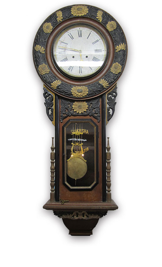 ゼンマイ式柱時計の修理 時工舎時計店